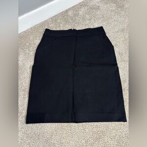 J. Crew Factory Viscose Black Pencil Skirt Pockets Academia Preppy Interview 4